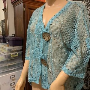 Sea Blue Shirt Cardigan🏖